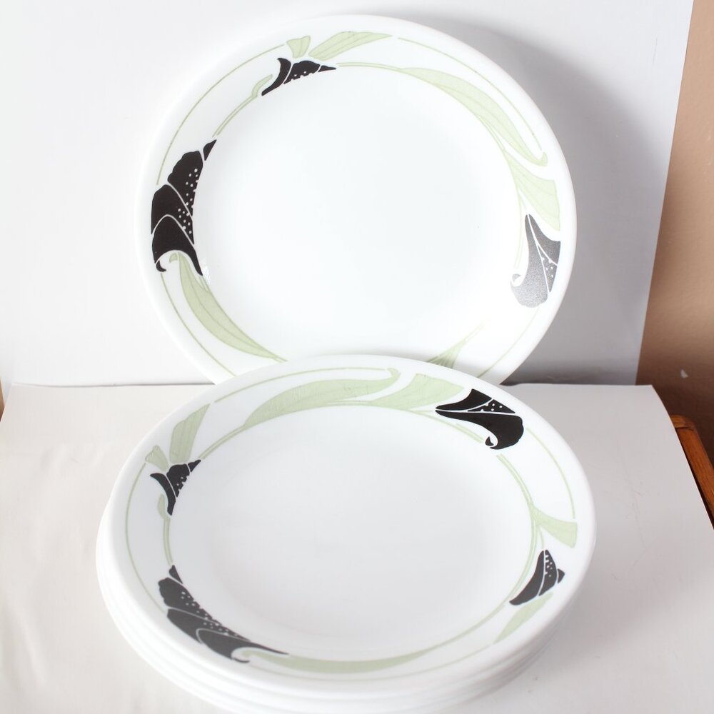 Corelle Black Orchid Bread & Butter Plates 6 3/4" Set of 6